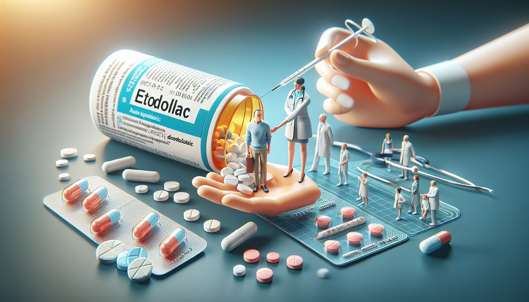 Immagine di Etodolac, un farmaco antinfiammatorio non steroideo