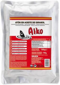 TONNO ALL'OLIO GIRASOLE BOLSA 1KG*16 AIKO
